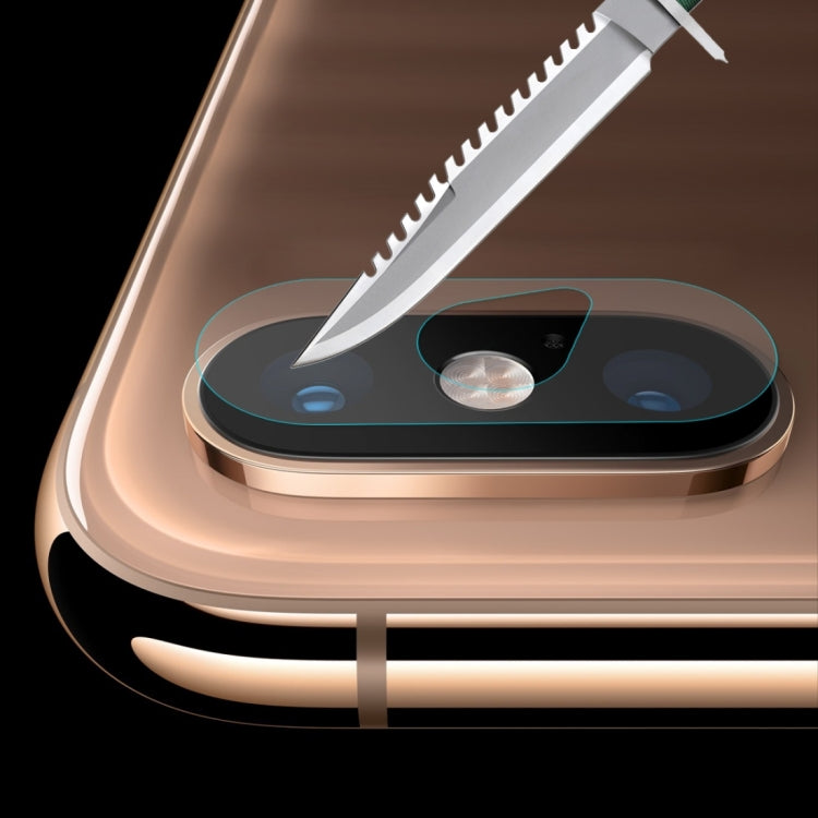 Per iPhone XS Max ENKAY Hat-Prince 0.2mm 9H 2.15D Pellicola per obiettivo fotocamera posteriore in vetro temperato, iPhone XS Max