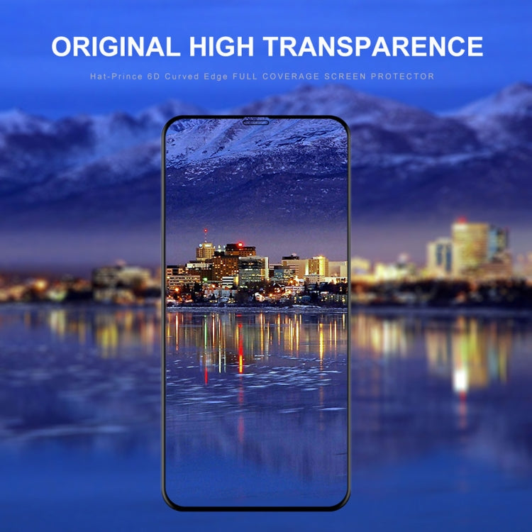 Per iPhone 11 Pro Max / XS Max ENKAY Hat-Prince 0,26mm 9H 6D Pellicola in vetro temperato curvo a schermo intero, For XS Max (6D)