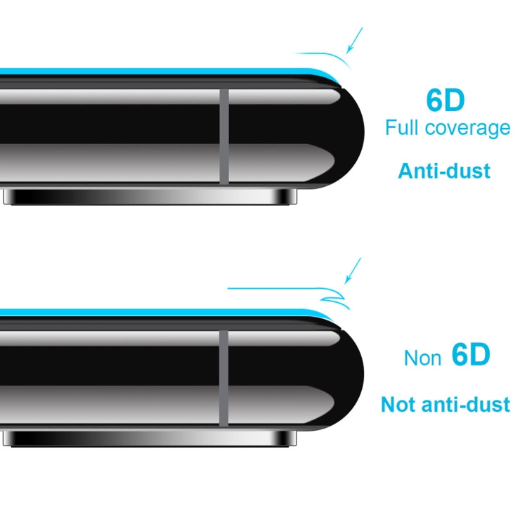 Per iPhone 11 Pro / XS / X ENKAY Hat-Prince 0,26mm 9H 6D Pellicola in vetro temperato curvo a schermo intero, For X / XS (6D)