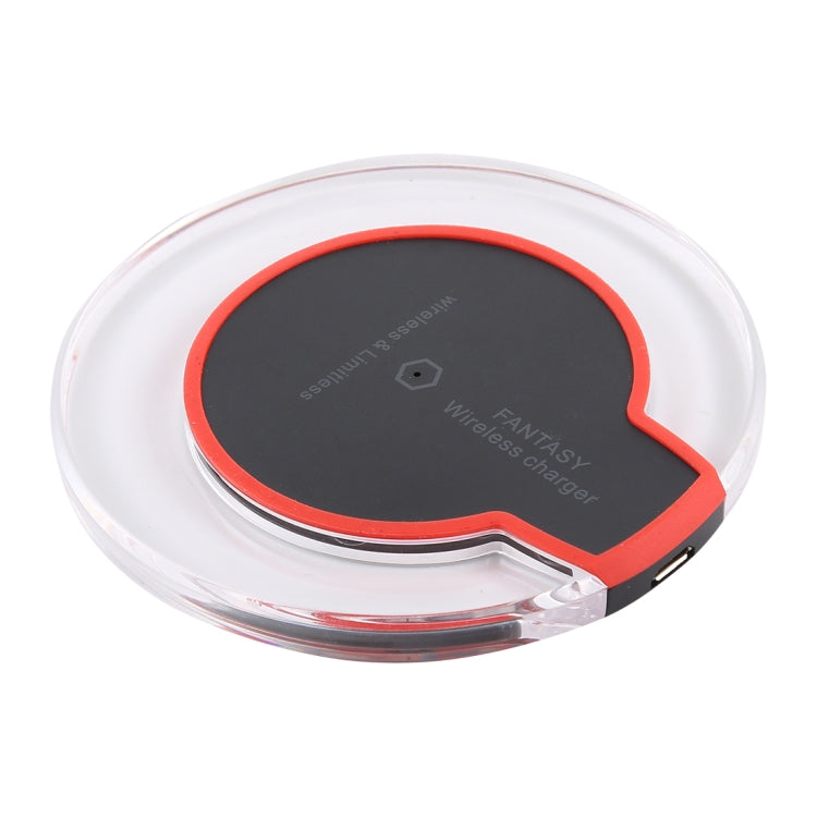 Caricabatterie wireless ultrasottile standard FANTASY 5V 1A con uscita Qi con indicatore di carica, supporto telefoni standard QI, FANTASY 5V 1A, FANTASY White