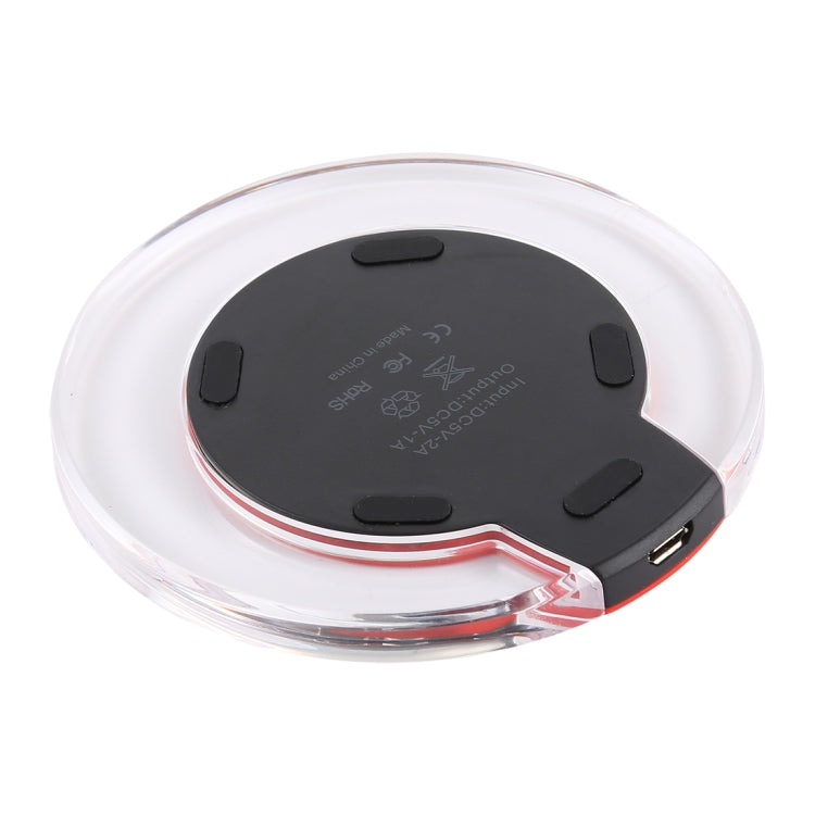 Caricabatterie wireless ultrasottile standard FANTASY 5V 1A con uscita Qi con indicatore di carica, supporto telefoni standard QI, FANTASY 5V 1A, FANTASY White