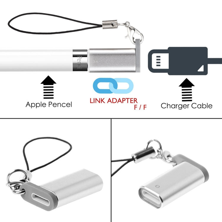 Adattatore per caricabatterie Apple Pencil con guscio in alluminio per iPad Pro
