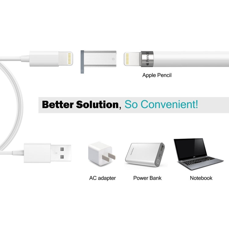 Adattatore per caricabatterie Apple Pencil con guscio in alluminio per iPad Pro
