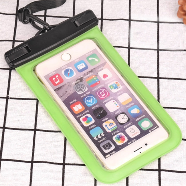 Borsa impermeabile universale IPX8 in PVC trasparente con cordino per smartphone inferiori a 6,3 pollici