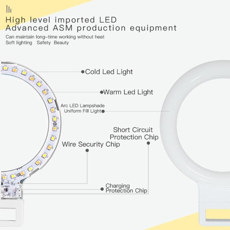 XJ18 Luce LED Live Autoscatto Flash Fill Light, XJ18 Black, XJ18 Pink, XJ18 Blue, XJ18 White