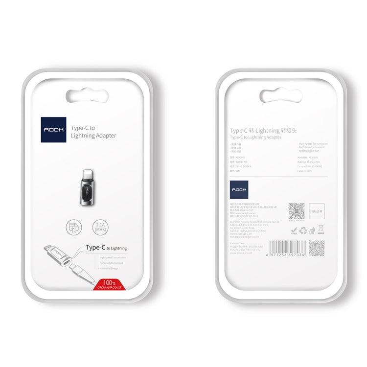 ROCK 2.1A Adattatore per auricolare convertitore audio portatile da USB-C/Tipo-C a 8 pin