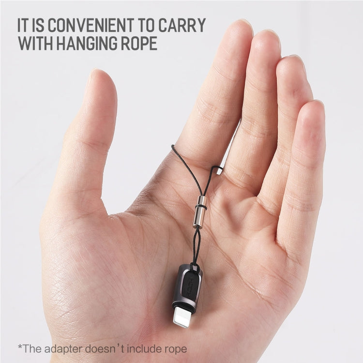 ROCK 2.1A Adattatore per auricolare convertitore audio portatile da USB-C/Tipo-C a 8 pin