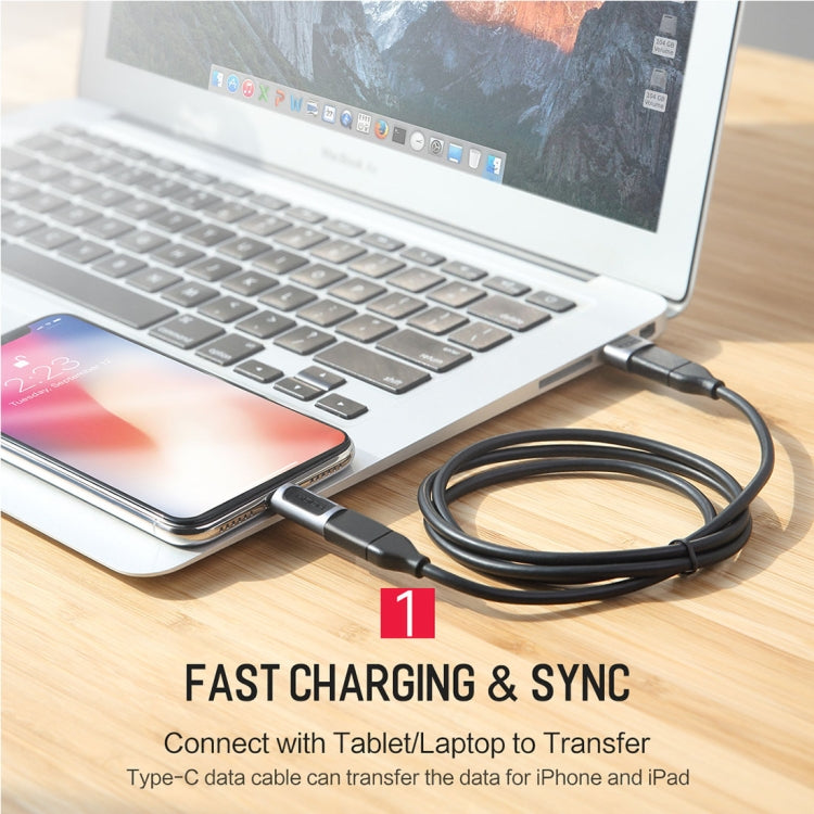 ROCK 2.1A Adattatore per auricolare convertitore audio portatile da USB-C/Tipo-C a 8 pin