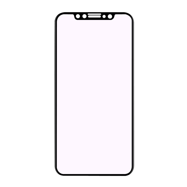 Per iPhone 11 Pro Max / XS Max ENKAY Hat-Prince 0.2mm 9H 3D Anti Blu-ray a schermo intero Pellicola in vetro temperato in fibra di carbonio, For XS Max