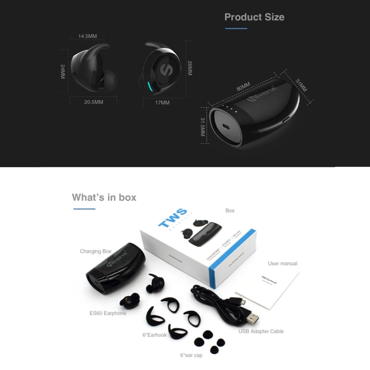 Cuffie Bluetooth XHH-ES60 Black