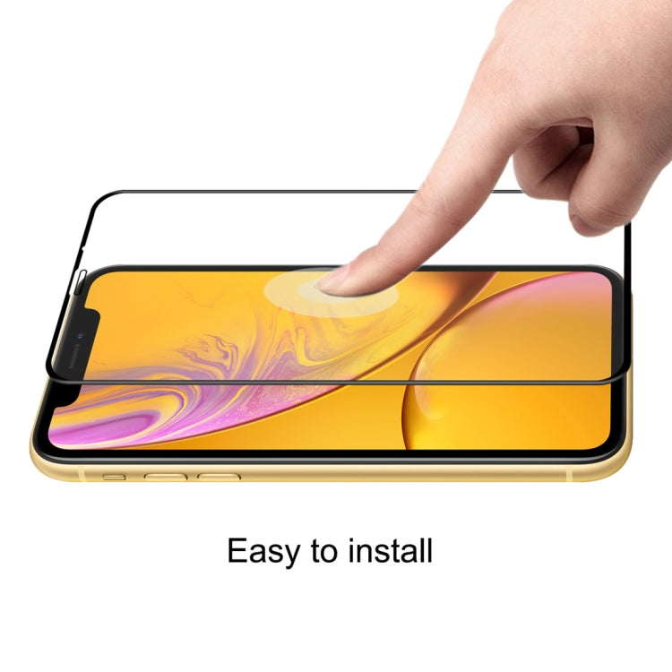 Per iPhone XR ENKAY Hat-Prince 0,26mm 9H 6D Pellicola in vetro temperato a schermo intero curvo, For XR (6D)