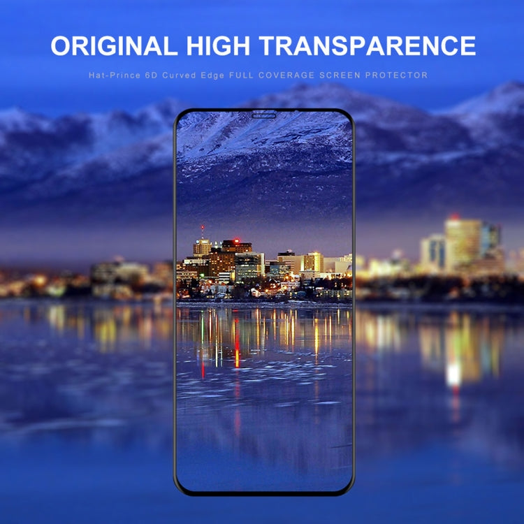 Per iPhone XR ENKAY Hat-Prince 0,26mm 9H 6D Pellicola in vetro temperato a schermo intero curvo, For XR (6D)