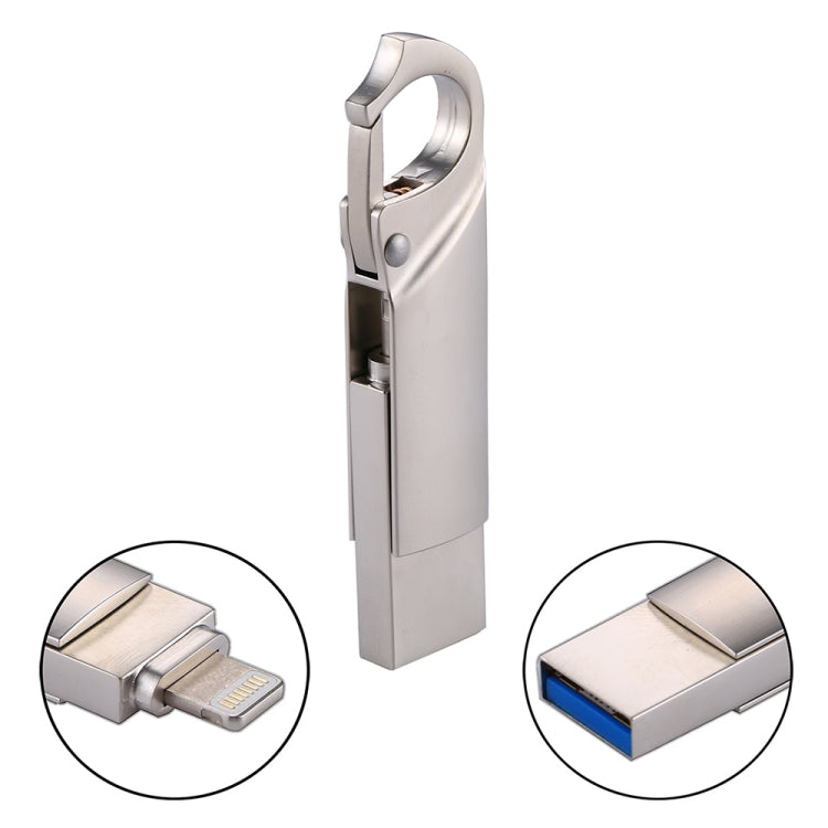 Chiavetta USB portachiavi RQW-10F 2 in 1 USB 2.0 e 8 pin da 64 GB, RQW-10F