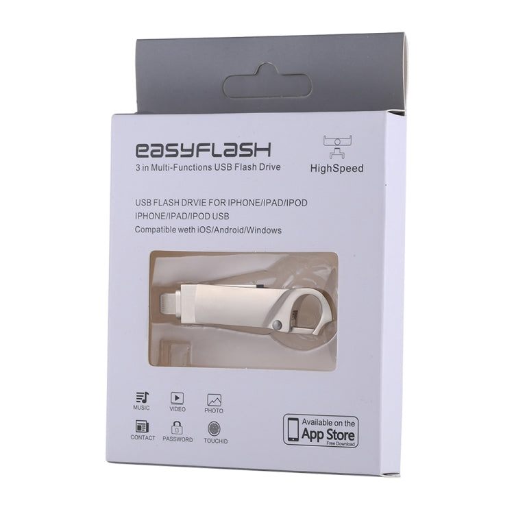 Chiavetta USB portachiavi RQW-10F 2 in 1 USB 2.0 e 8 pin da 16 GB, RQW-10F