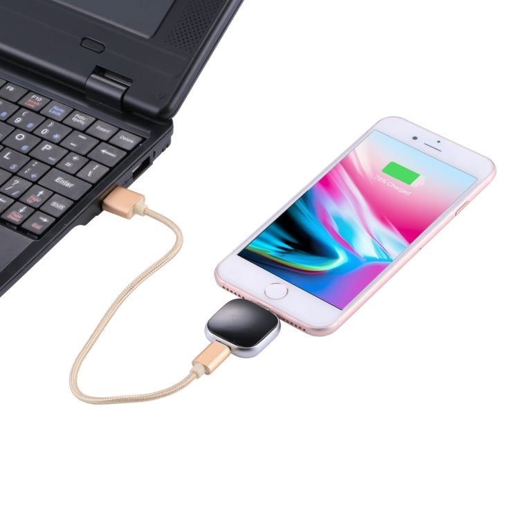 Unità flash flash multifunzione RQW-18S a 8 pin e 128 GB con cavo USB/da micro USB a micro USB, RQW-18S Black