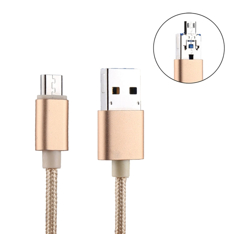 Unità flash flash multifunzione RQW-18S a 8 pin e 128 GB con cavo USB/da micro USB a micro USB, RQW-18S Gold