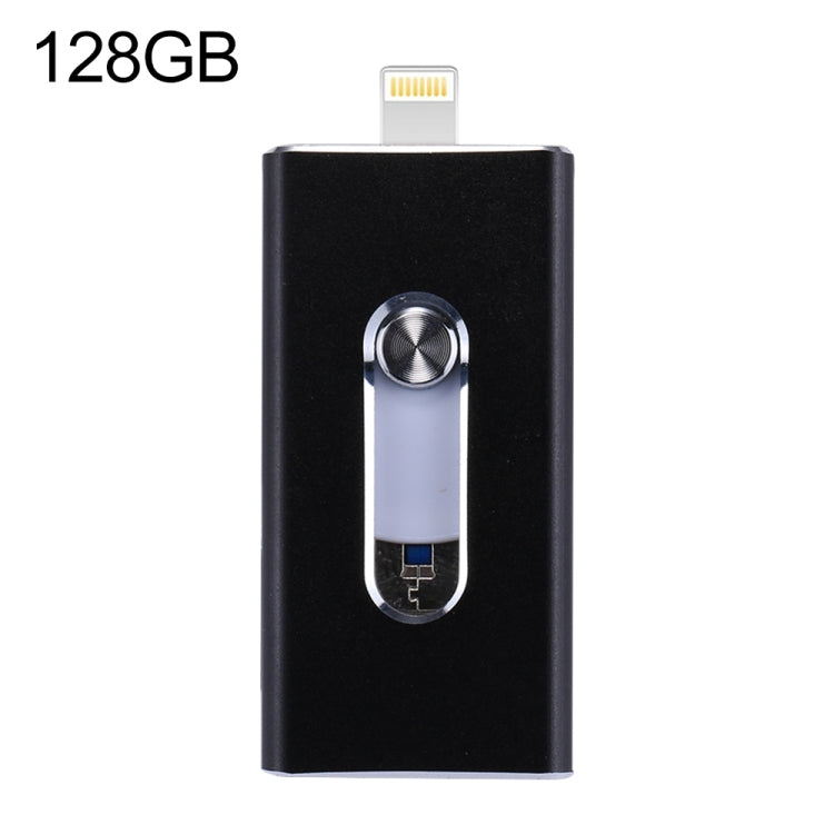 Chiavetta USB 3 in 1 da 128 GB RQW-02 Nera