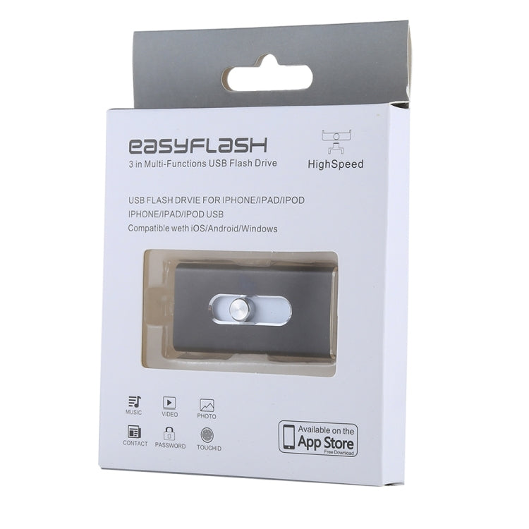 Chiavetta USB 3 in 1 da 128 GB RQW-02 Nera