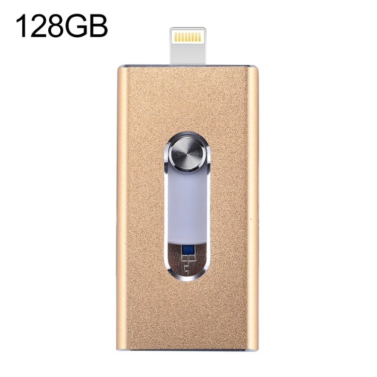 Chiavetta USB 3 in 1 128 GB RQW-02 Gold