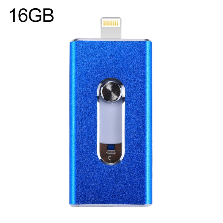 RQW-02 Unità flash USB 2.0 e 8 pin e micro USB 3 in 1 da 16 GB, RQW-02 Black, RQW-02 Gold, RQW-02 Blue, RQW-02 Red, RQW-02 Silver
