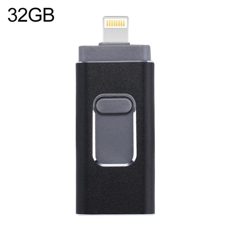 Chiavetta USB 3 in 1 32GB RQW-01B Nera