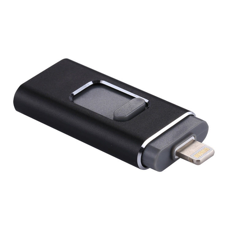 easyflash RQW-01B Chiavetta USB 2.0 3 in 1 e 8 pin e micro USB da 64 GB, RQW-01B Black