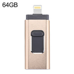 Chiavetta USB 3 in 1 64GB RQW-01B Gold