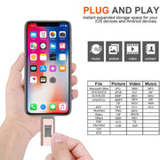 Chiavetta USB 3 in 1 64GB Rose Gold