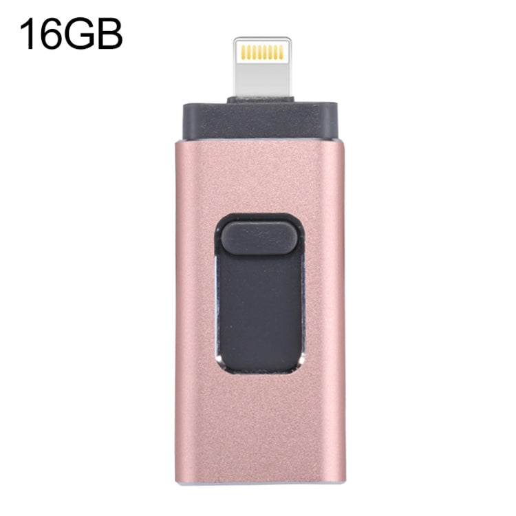 easyflash RQW-01B Chiavetta USB 3 in 1 USB 2.0 e 8 pin e Micro USB da 16 GB, RQW-01B Black, RQW-01B Gold, RQW-01B Rose Gold, RQW-01B Silver