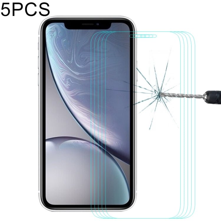 Pellicola in vetro temperato per iPhone XR - 5 pz