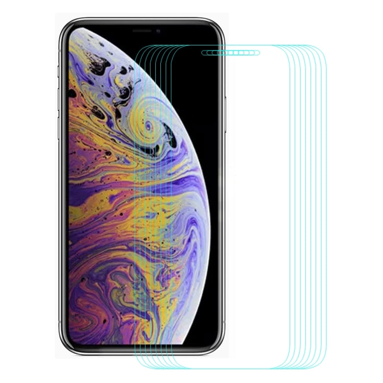 Per iPhone 11 Pro Max / XS Max 10 pezzi ENKAY Hat-Prince 0,26mm 9H 2,5D Pellicola in vetro temperato, For XS Max (10 PCS)