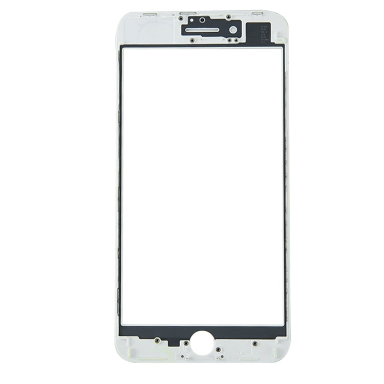 per iPhone 8 Plus Lente in vetro esterna per schermo anteriore con cornice per schermo LCD anteriore, For iPhone 8 Plus (Frame)