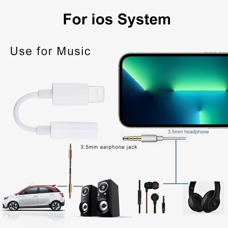 Cavo adattatore audio da 8 pin maschio a femmina da 3,5 mm, è necessario collegare il Bluetooth, lunghezza: circa 7,5 cm, Support Bluetooth