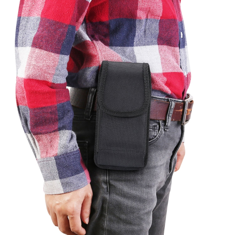 Marsupio verticale universale in tessuto di nylon da 6,3 pollici per iPhone XS Max, Galaxy S10+, Huawei Mate 20