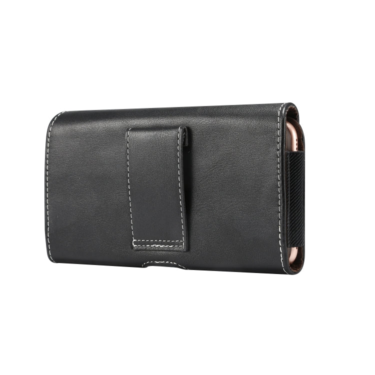 Custodia in pelle da uomo multifunzionale universale con marsupio per cellulare con texture in pelle di agnello per smartphone da 6,0 pollici o inferiori, For 6.0 Inch
