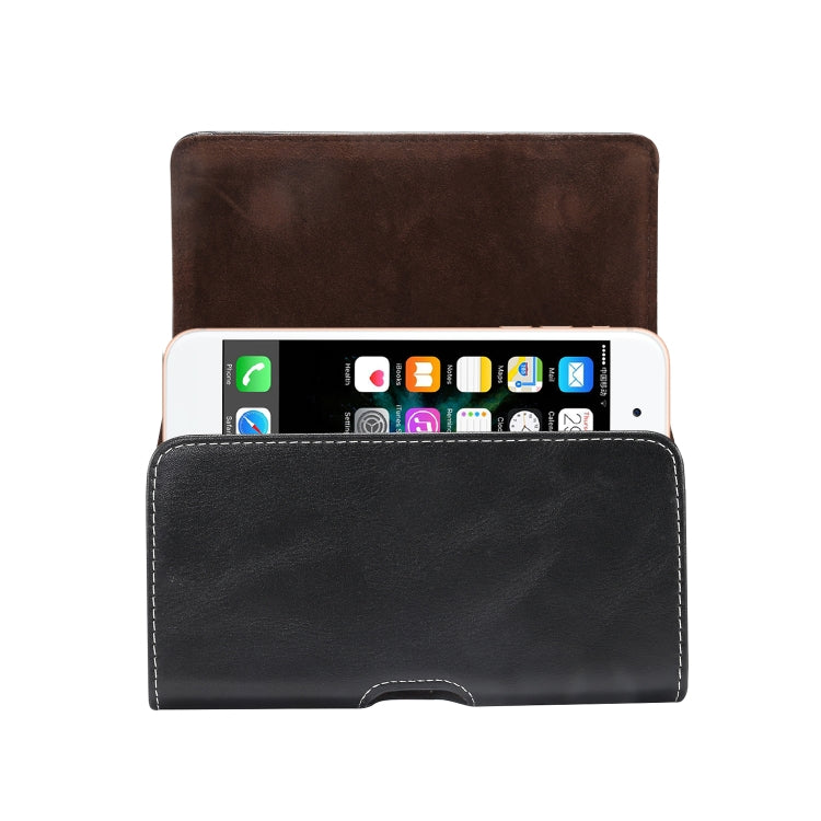 Custodia in pelle da uomo multifunzionale universale con marsupio per cellulare con texture in pelle di agnello per smartphone da 6,0 pollici o inferiori, For 6.0 Inch