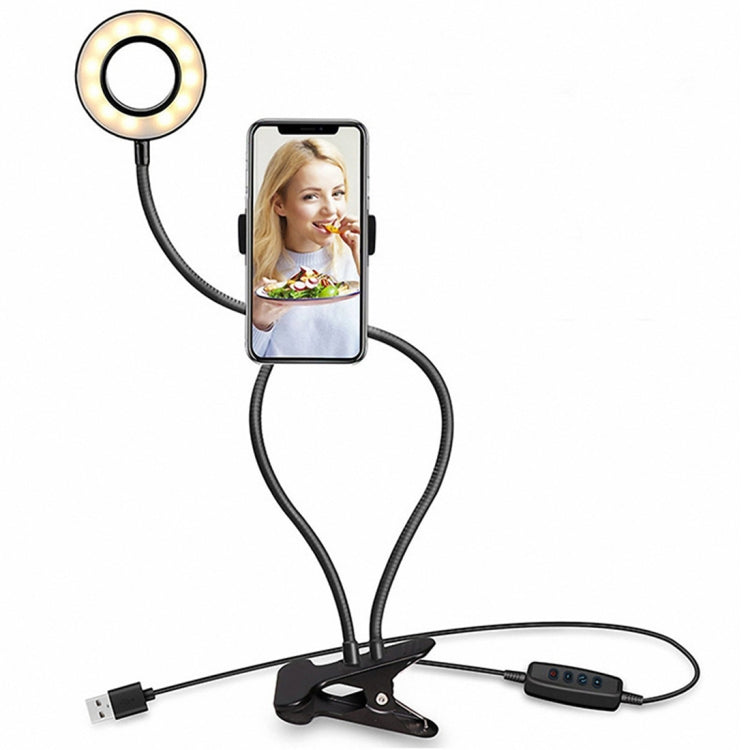 With 3-light mode, 10-level brightness LED desk lamp, compatible with iPhone/Android, for live streaming, KTV, live broadcast, live show, etc.