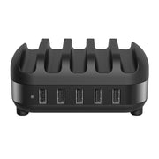 Stazione di ricarica intelligente ORICO DUK-5P 40W 5 porte USB con supporto per telefono e tablet, EU Plug