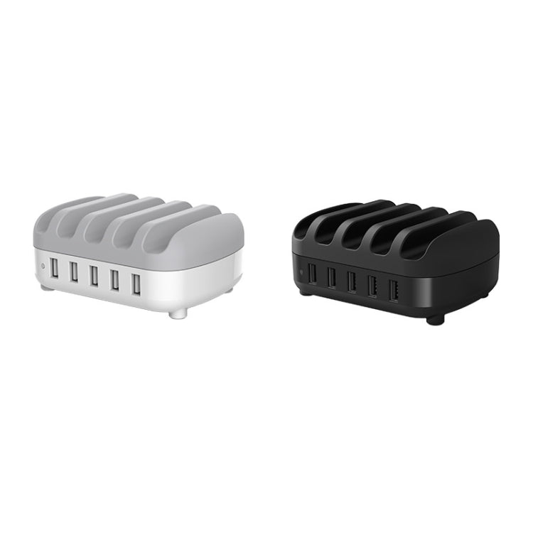 Stazione di ricarica intelligente ORICO DUK-5P 40W 5 porte USB con supporto per telefono e tablet
