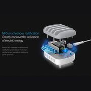 Stazione di ricarica intelligente ORICO DUK-5P 40W 5 porte USB con supporto per telefono e tablet, EU Plug