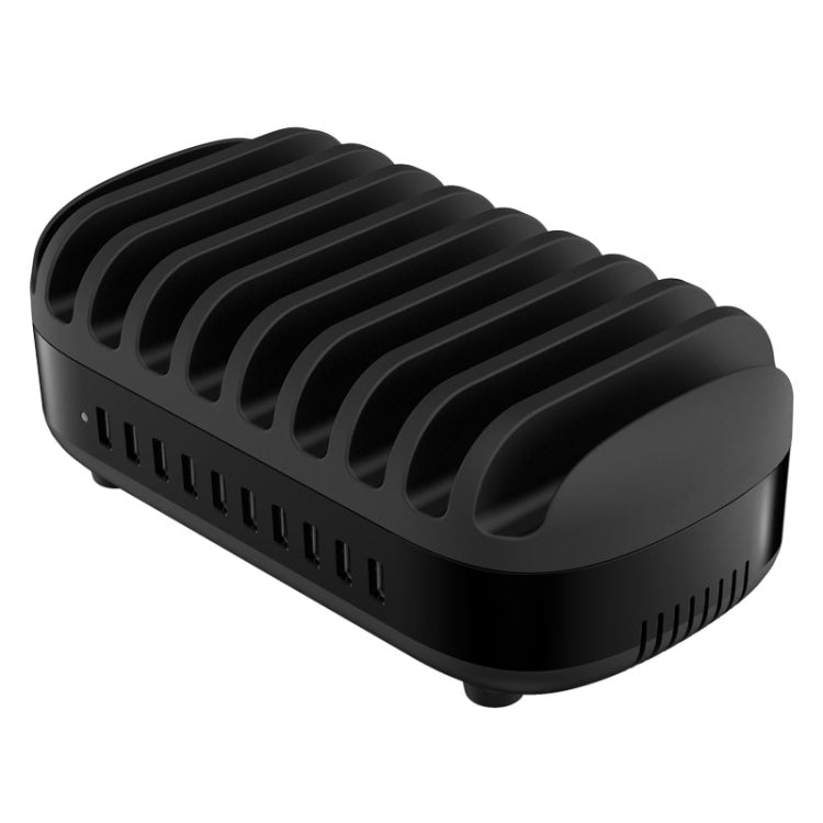 Stazione di ricarica intelligente ORICO DUK-10P 120 W 10 porte USB con supporto per telefono e tablet, EU Plug(Black), EU Plug(White), US Plug(Black), US Plug(White), UK Plug(Black), UK Plug(White), AU Plug(Black), AU Plug(White)
