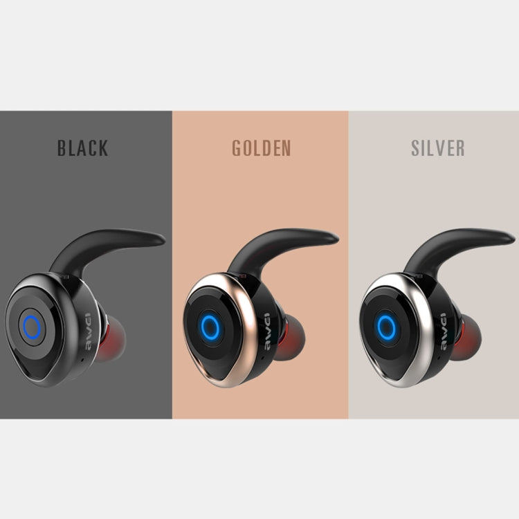 Auricolare sportivo AWEI T1 IPX4 Auricolare stereo wireless Bluetooth V4.2 impermeabile, supporto TWS, T1