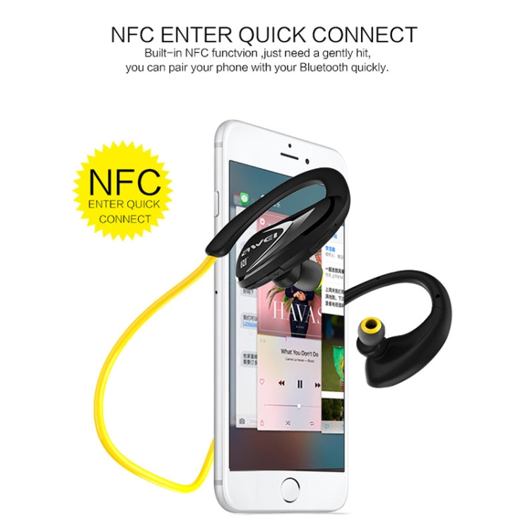 AWEI A880BL Auricolare stereo wireless impermeabile Bluetooth CSR4.1 con funzione NFC, A880BL