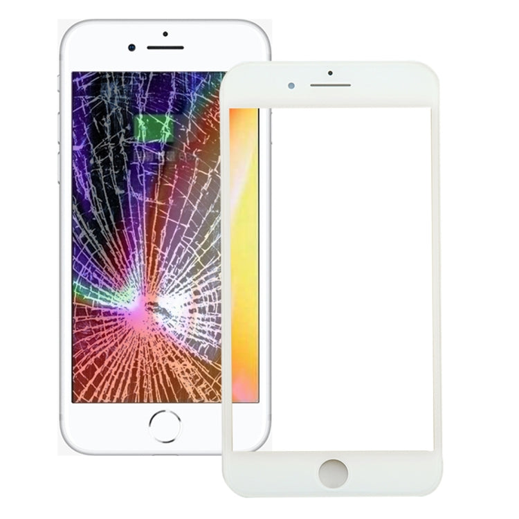 Lente vetro anteriore con cornice e adesivo OCA per iPhone 8 Plus