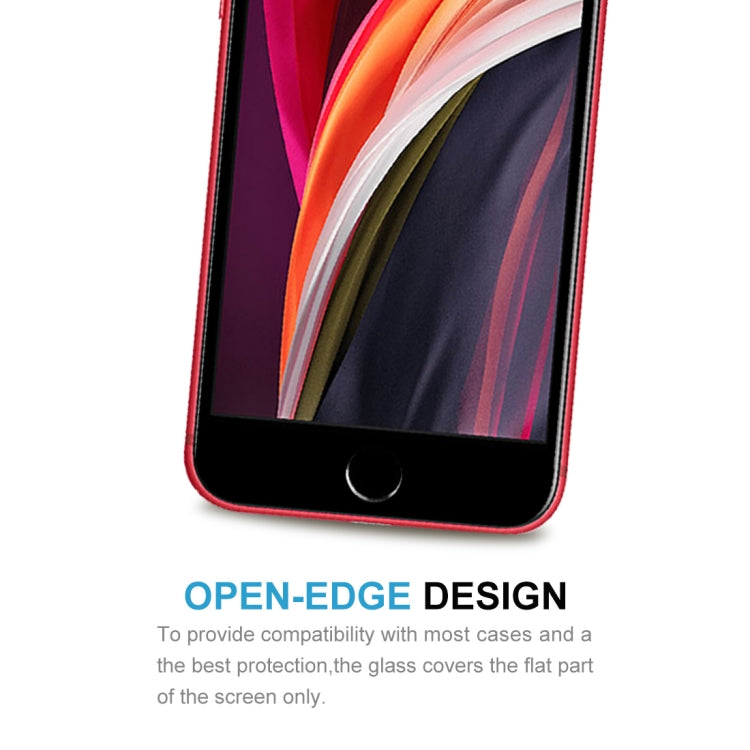 Per iPhone SE 2022/2020 Pellicola in vetro temperato in alluminio alto con bordo ad arco di grandi dimensioni a schermo intero, 1pcs