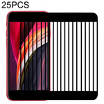 Per iPhone SE 2022/2020 25 pezzi Pellicola in vetro temperato in alluminio ad alto bordo ad arco grande a schermo intero, 25 PCS