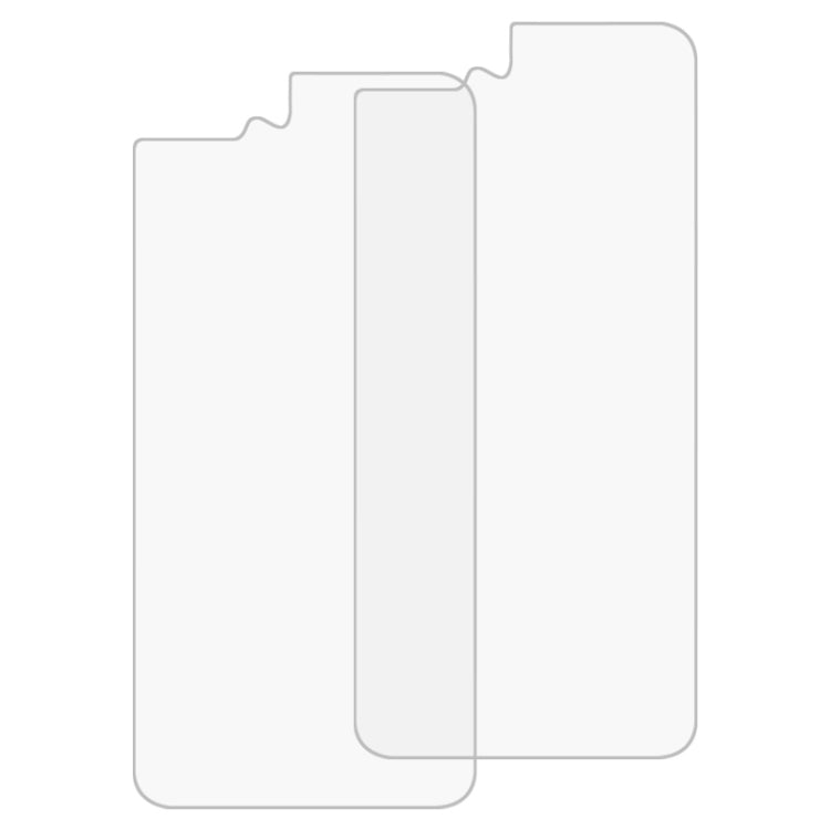 2 pezzi per iPhone 8 Plus e 7 Plus 0,3 mm 9H Durezza superficiale Bordo curvo 2,5D Proteggi schermo posteriore in vetro temperato premium antideflagrante, For 8P & 7P