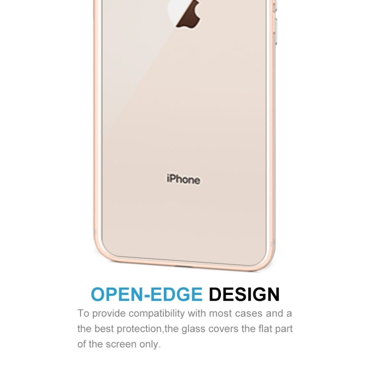 2 pezzi per iPhone 8 Plus e 7 Plus 0,3 mm 9H Durezza superficiale Bordo curvo 2,5D Proteggi schermo posteriore in vetro temperato premium antideflagrante, For 8P & 7P