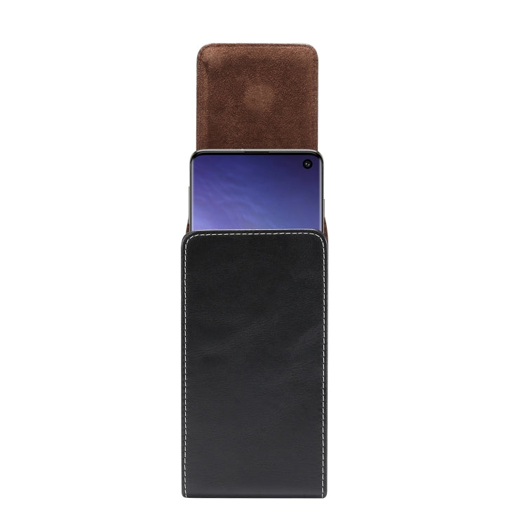 Marsupio verticale universale in pelle di agnello da 5,5 pollici per iPhone XR e 8 Plus, Galaxy S10, Huawei P30 Lite, For 5.5 inch