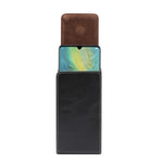 Marsupio verticale in pelle per smartphone 6,9"